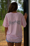 Houndsooth Pink Short Sleeve