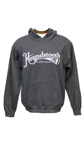 Houndstooth Logo Charcoal Hoodie
